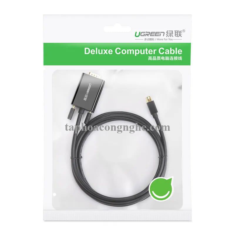 Ugreen 20928 3M Màu Đen Cáp chuyển đổi Mini DP sang VGA hỗ trợ phân giải 1080P MD103 30020928